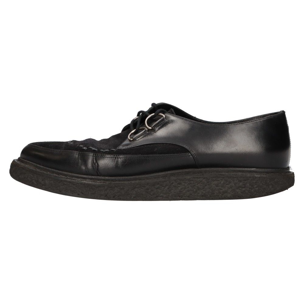 SAINT LAURENT PARIS (サンローランパリ) 14AW スウェード切替 クリーパーソール ドレスシューズ ブラック 362248