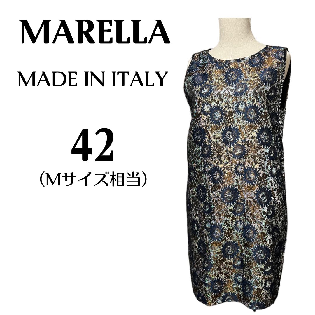 ✨️MARELLA✨️イタリア製 ドレス ワンピース ノースリーブ - メルカリ