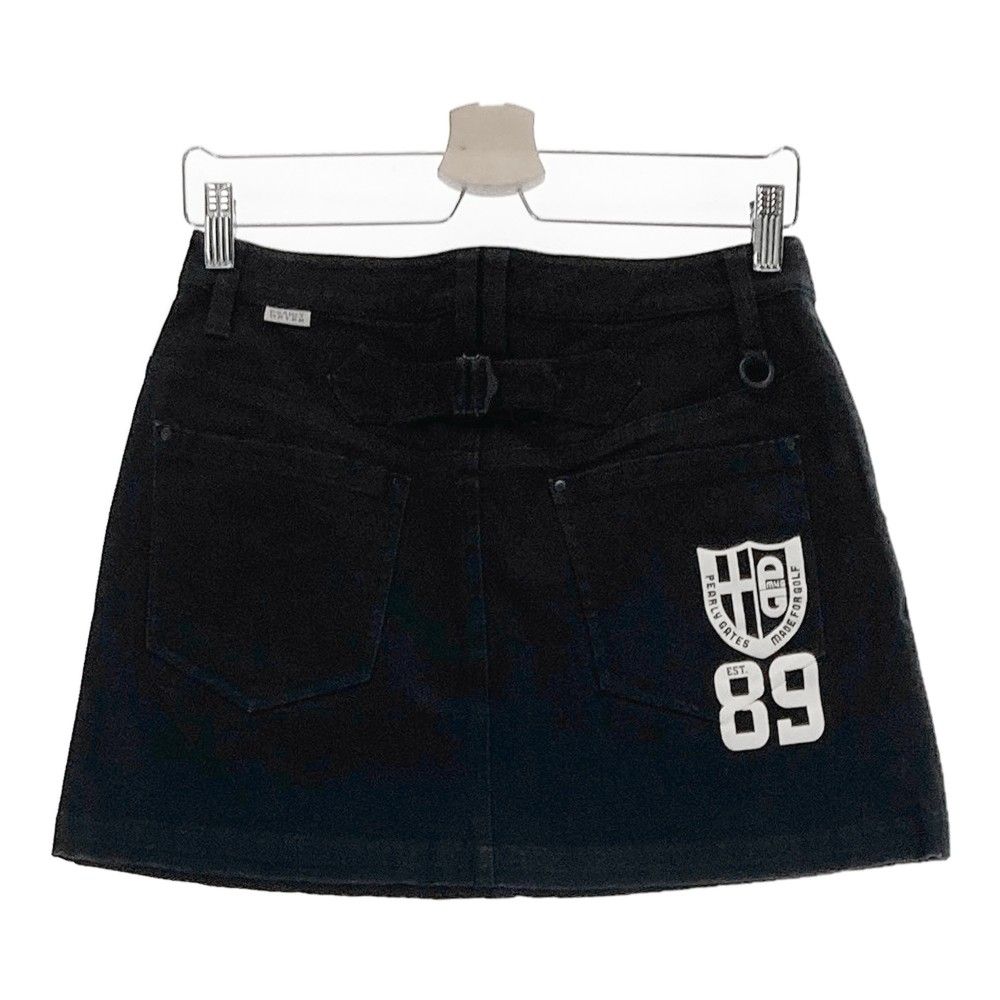 PEARLY GATES PGGネイビー スカートサイズ1 PGG PEARLY GATES パーリーゲイツ プリーツ ロングスカート