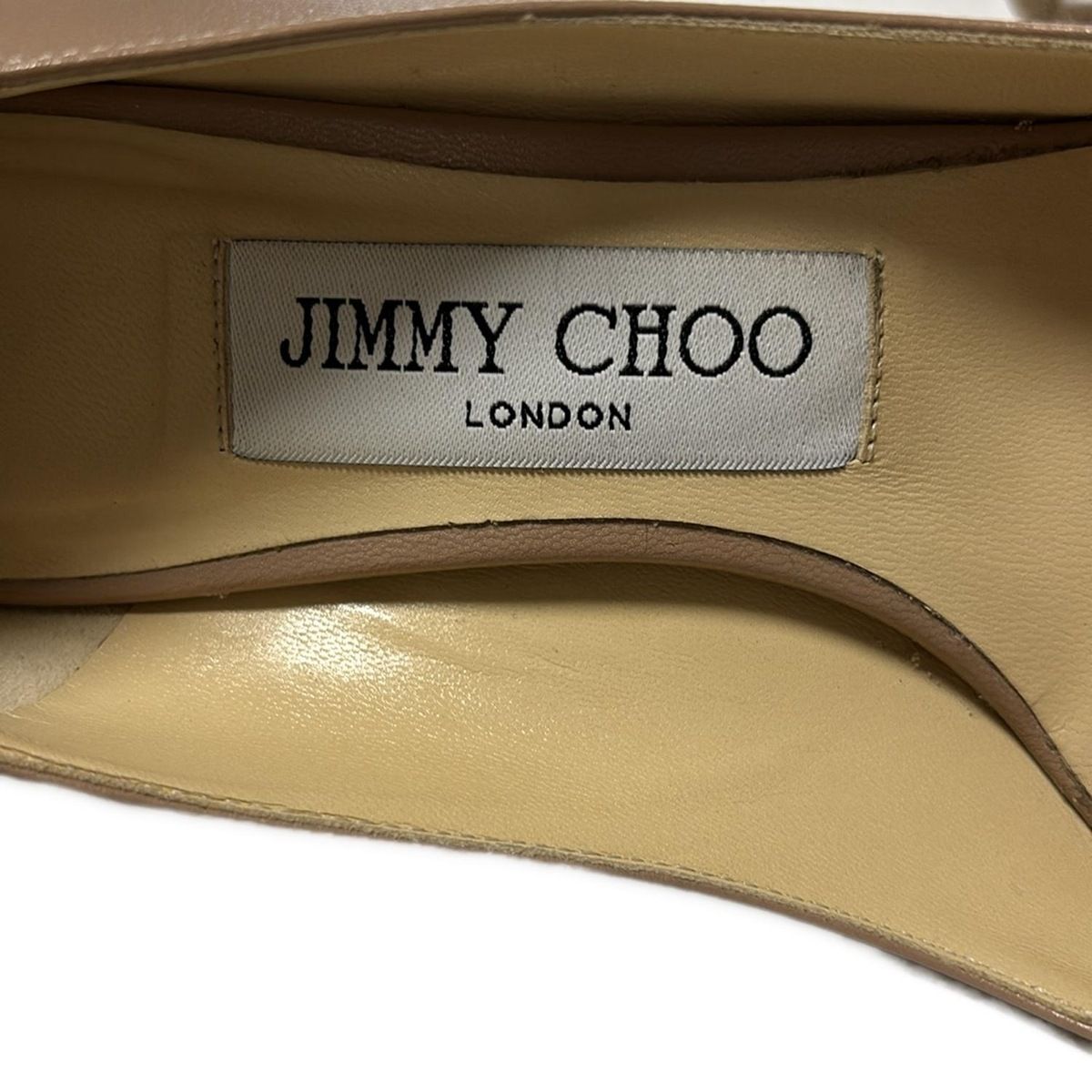 【美品】JIMMY CHOO　パンプス　ベージュ　39 ジミーチュウ JIMMY CHOO(ジミーチュウ) パンプス 34 レディース - ピンク