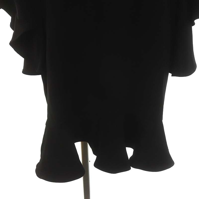 ヨーコチャン YOKO CHAN フェイクパール装飾ワンピース ひざ丈 七分袖