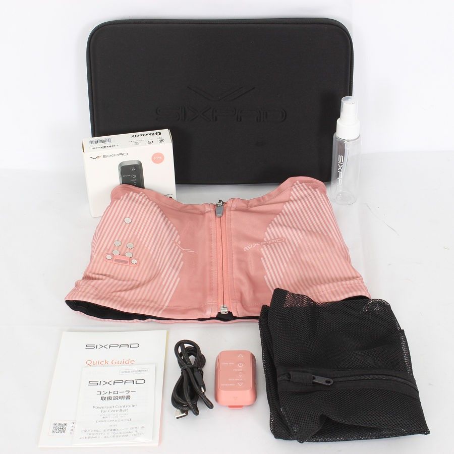 美品】MTG SIXPAD Powersuit Core Belt SE-BS-05A-S ピンク