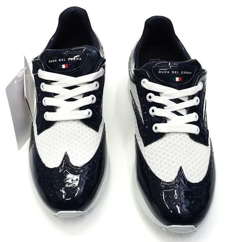 DUCA DEL COSMA ゴルフシューズ スパイクレス サイズ 36 23cm ネイビー ホワイト WATERPROOF デュカデルコスマ レディース 5L L05270 JECE19
