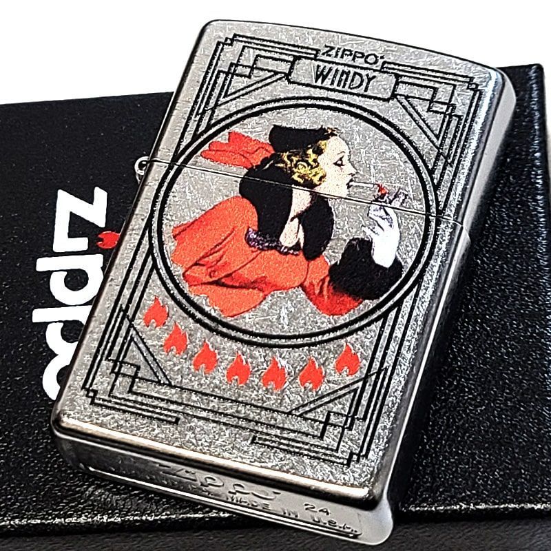 ZIPPO ライター ウィンディガール WINDY ジッポ レトロ おしゃれ 