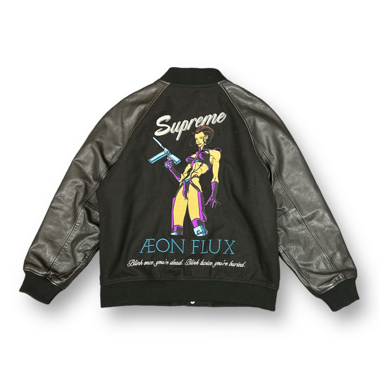 国内正規 Supreme 22SS Aeon Flux Varsity Jacket イーオン フラックス バーシティジャケット スタジャン  シュプリーム XL 62852A