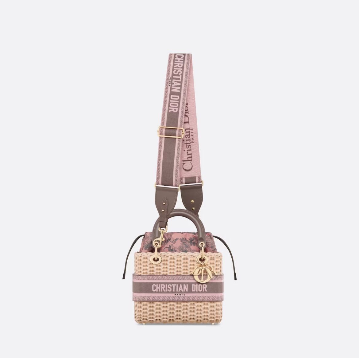 ディオール　Christian Dior カゴバック　レディディオールミディアム お洒落さん必見♡【DIOR】LADY DIOR ミディアム かごバッグ