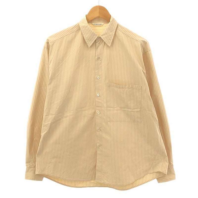 AURALEE / オーラリー | WASHED FINX TWILL BIG SHIRTS ウォッシュドフィンクスツイル ビッグシャツ | 3 | メンズ