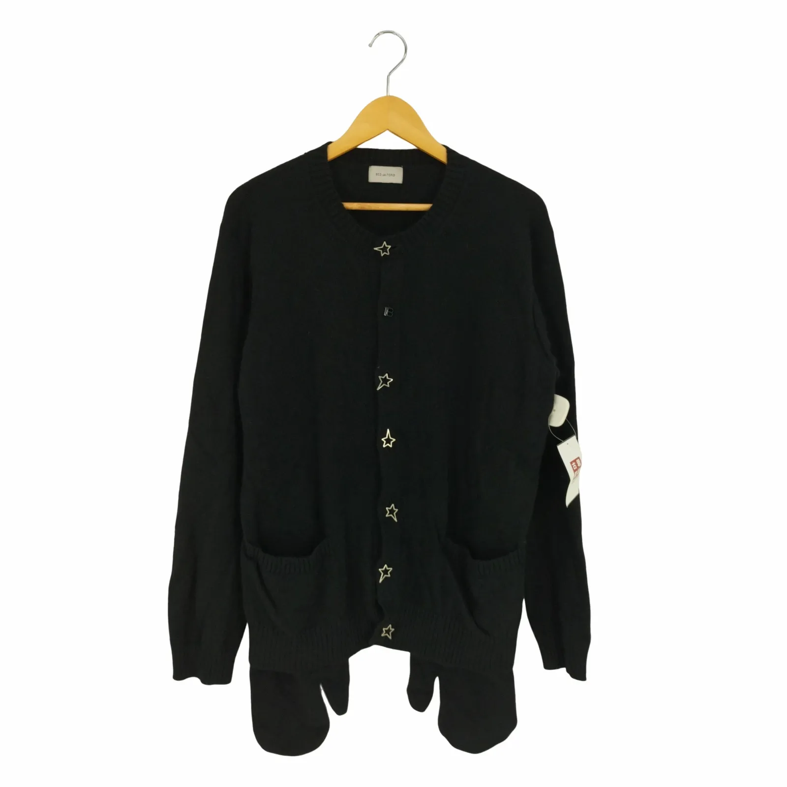 ベッドフォード BED J.W FORD Star Cardigan スターボタン ウール 