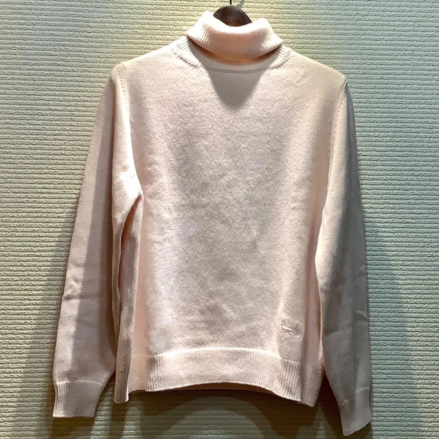 セリーヌ CELINE エディ期 馬車 刺繍 カシミヤ タートルネック