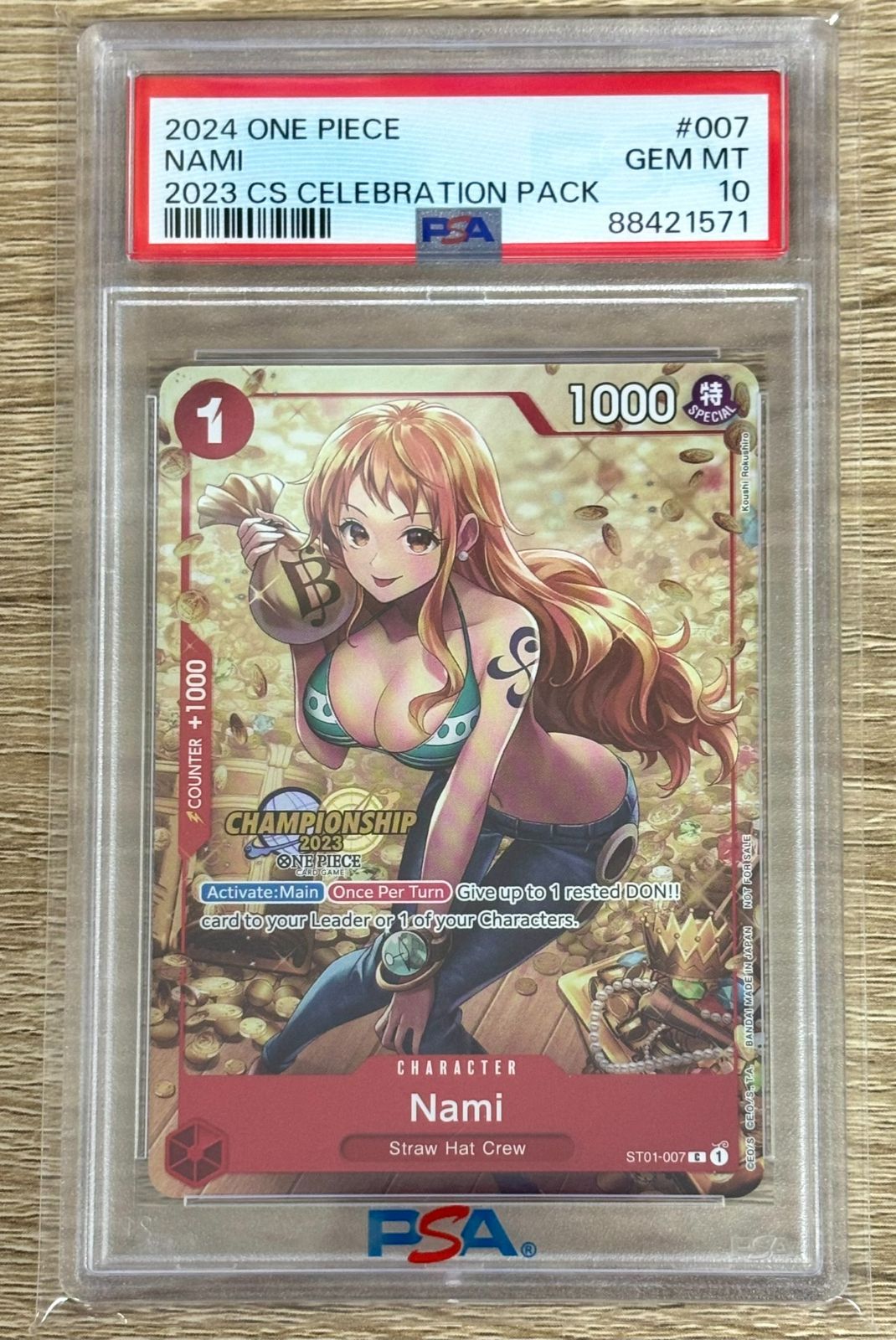 PSA10 ナミ チャンピオンシップ2023 ST01-007 【併】 - メルカリ
