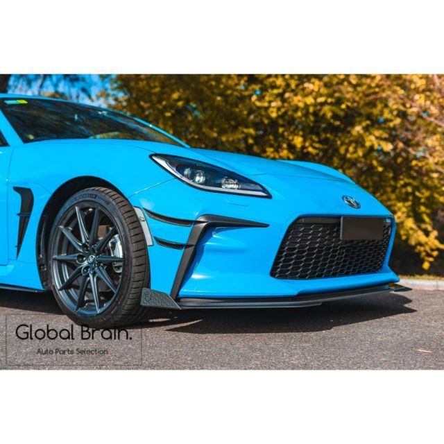 トヨタ GR86 ZN8 フロントバンパー カナード スポイラー ウイング 黒