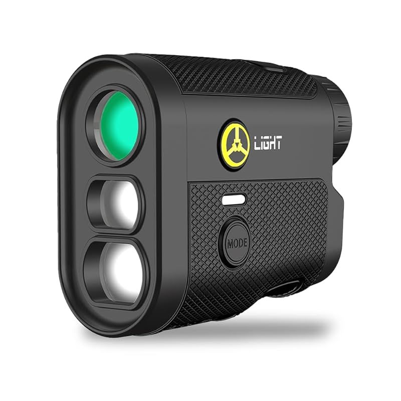 TecTecTec ゴルフ レーザー距離計 Light 赤文字表示 小型 軽量 高低差測定 充電式 メーカー1年 最長2年 テックテックテック 距離測定器 ライト 距離計本体