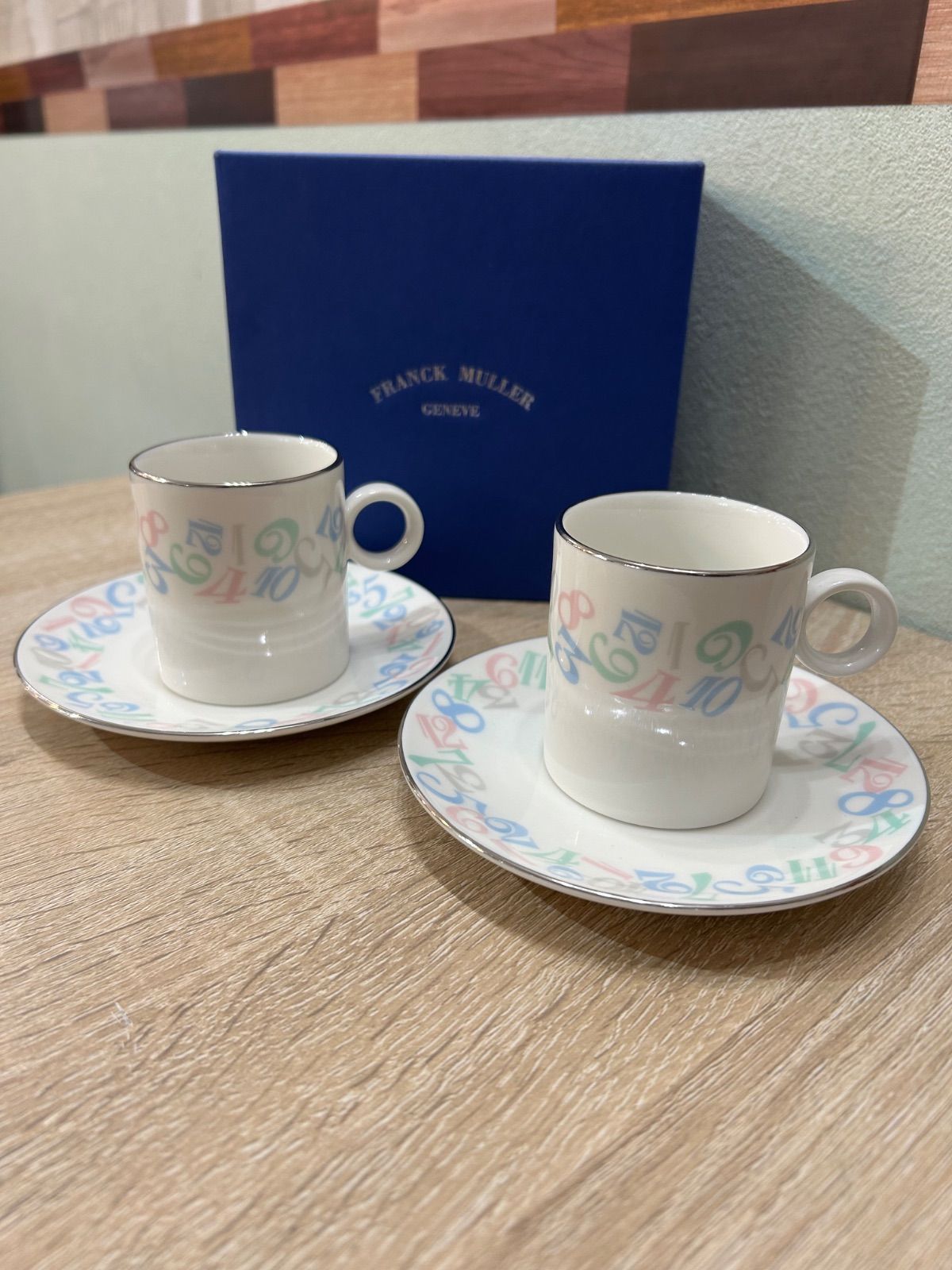 フランクミュラー カップ＆ソーサー 2客 新品フランクミュラーコーヒー 