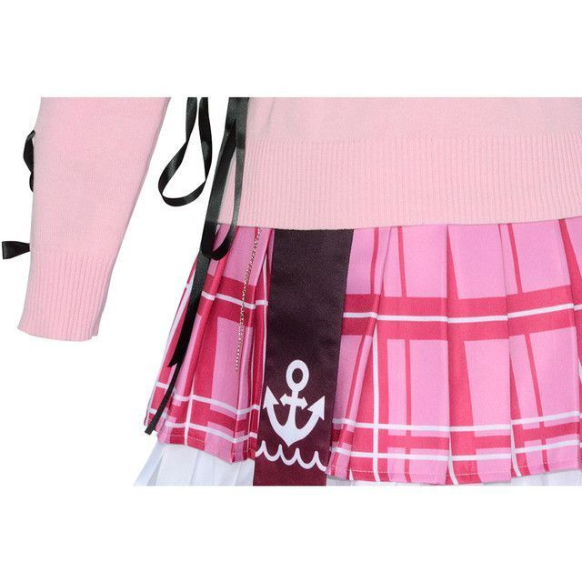 コスプレ衣装湊あくあホロライブセット赤色ワンピース