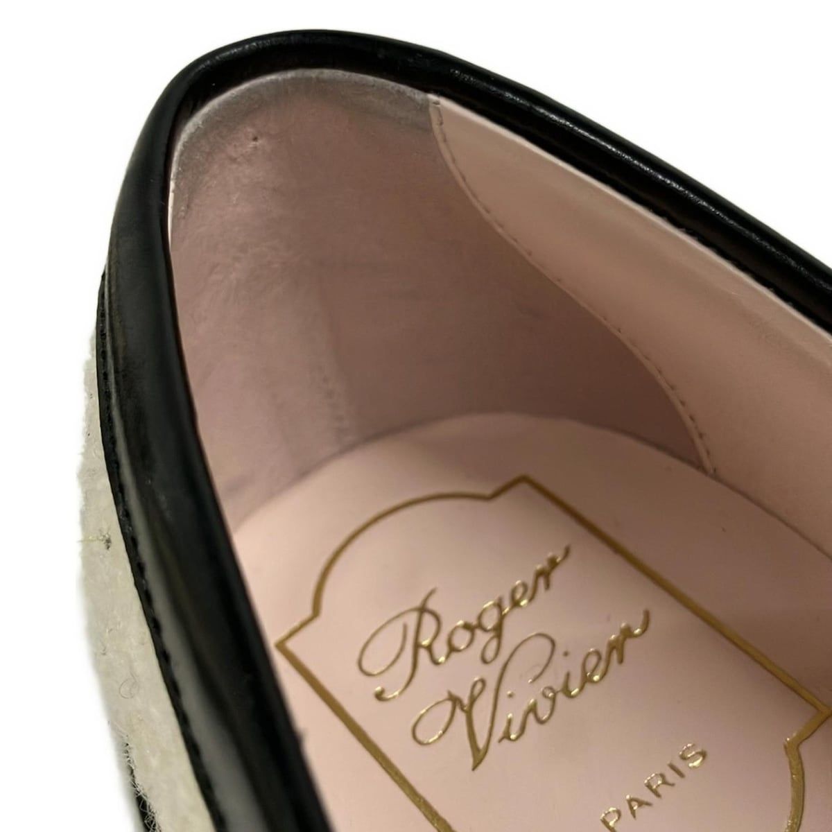 Roger Vivier ヴィヴレンジャー ストラスバックル ローファー 37 三越
