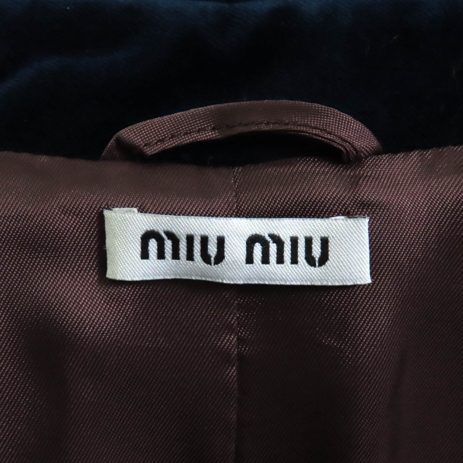 極美品☆Miu Miu ミュウ ミュウ MS1059 チェック柄 切替デザイン