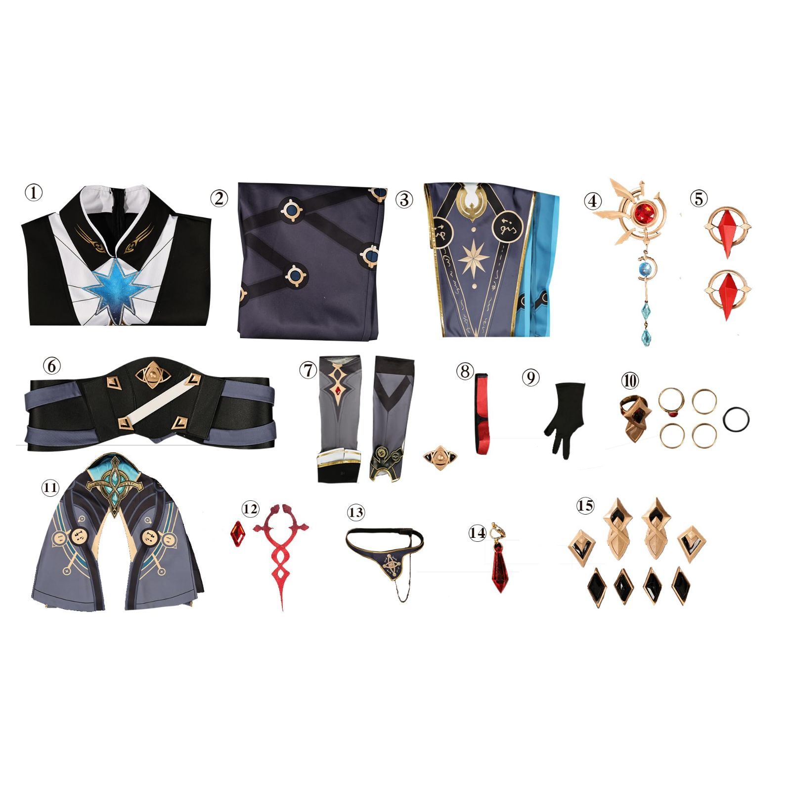【即納】アナイクス ウィッグ セット済み 高品質 崩壊：スターレイル アナイクス コスプレ 衣装 全セット