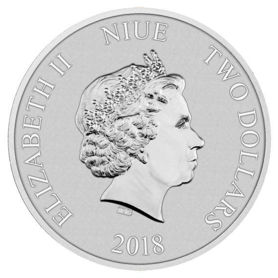 2019年 ニュージーランド 1オンス銀貨 ストームトルーパー 保証書・カプセル付き] 2018年 (新品) ニウエ「スター ウォーズ