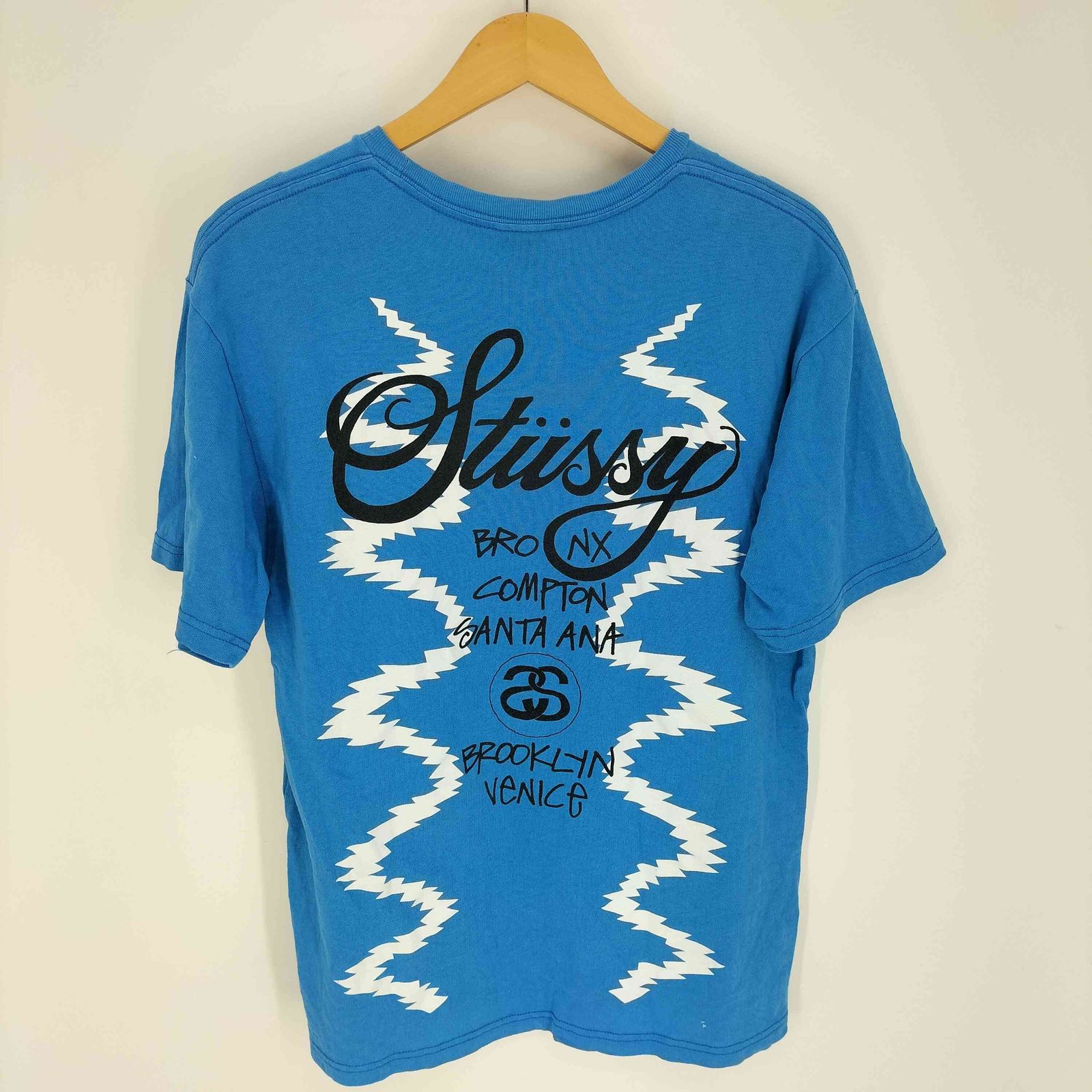 stussy オールド ステューシー Tシャツ ロゴ グラフィック プリント ステューシー Stussy 00S リンクロゴ グラフィック 両面プリント