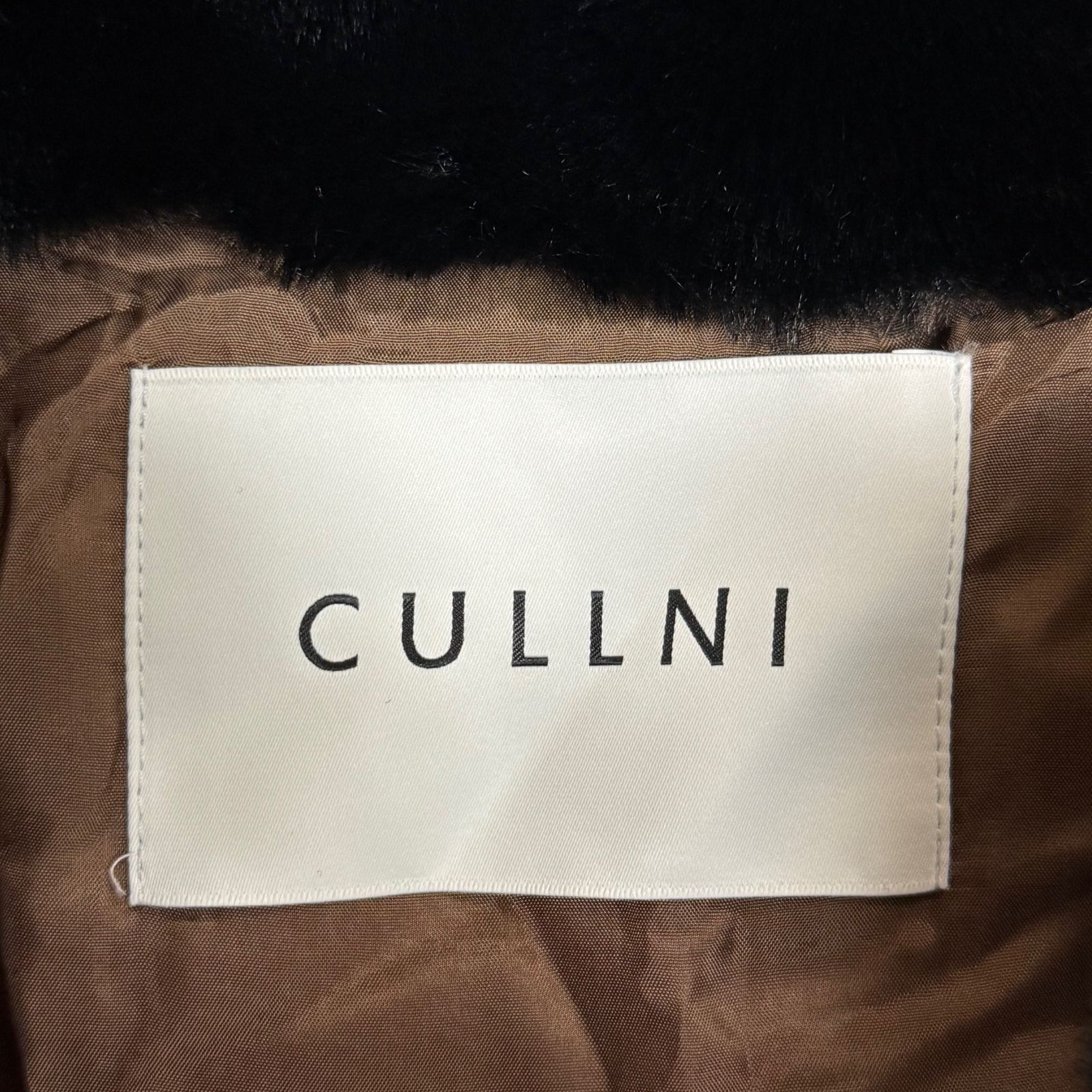 定価66000円 未使用品 CULLNI 23AW ECO Fur Front Zip Blouson エコファーフロントジップブルゾン クルニ  23-AW-018 ブラウン 2 73491A5 - メルカリ