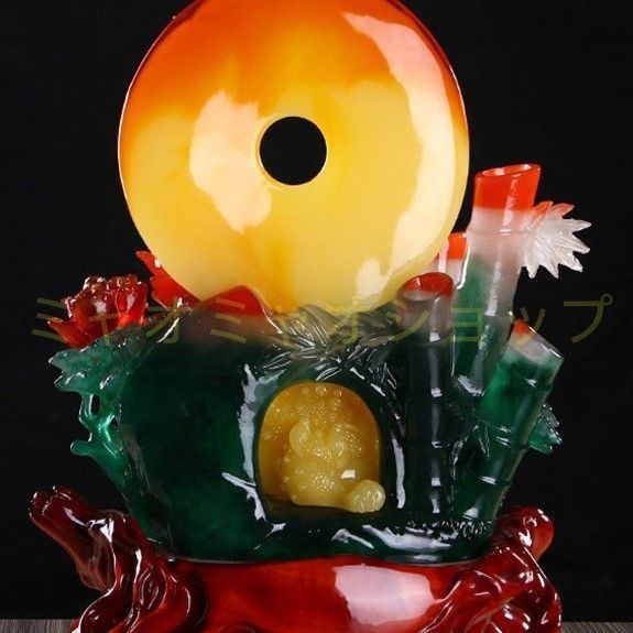 蛙 カエル 竹 竹林 置物 オブジェ 感 財運 金運 開運 運気アップ スピリチュアル 瞑想 禅 幸運 開運 浄化 幸運 開運 厄除け リビング インテリア NEXPOTALLINN_EU