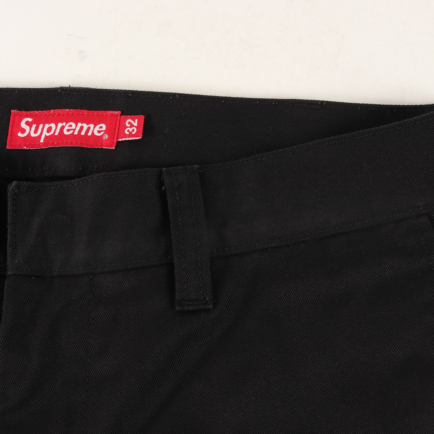 新品】Supreme ブラック ワークパンツ 32サイズ
