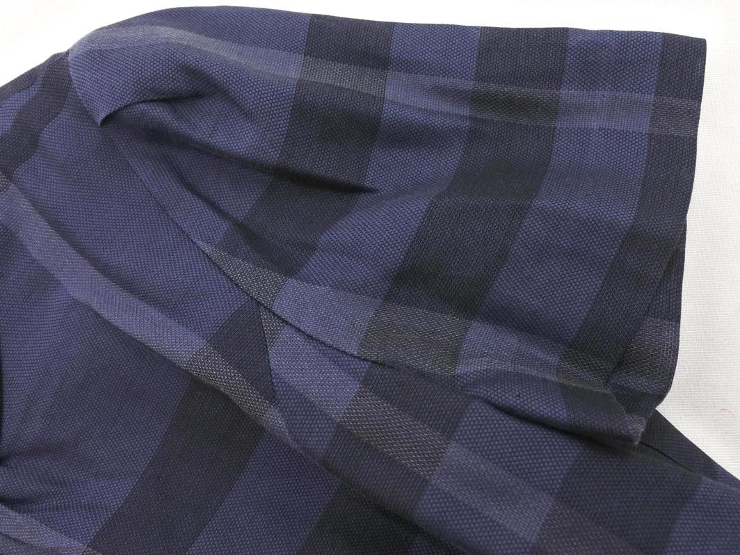 BURBERRY バーバリー LONDON シルク混 チェック Aライン