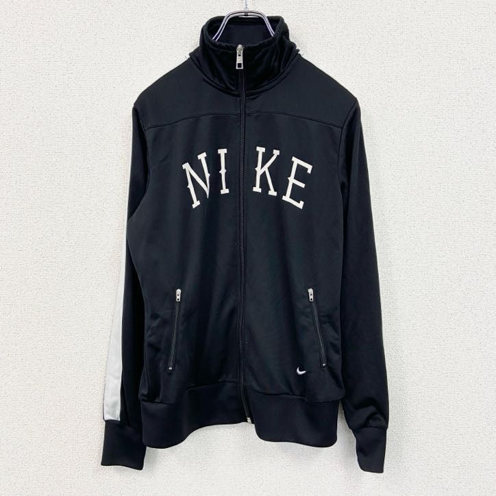 【ナイキ 70s レトロジャージ】 ロゴ刺繍 トラックジャケット L 古着 古着 used NIKE ナイキ 長袖トラックジャケット ジャージ レトロ