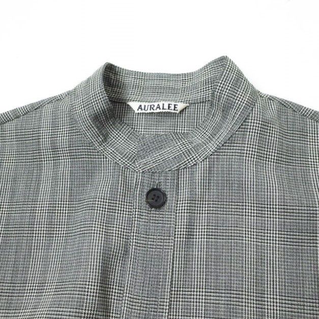AURALEE オーラリー 日本製 SUMMER WOOL GLEN CHECK ONE-PIECE サマー 