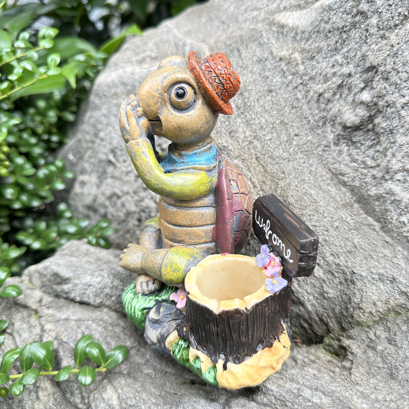 鉢植え 植木鉢 プランター プラントポット フラワーポット ガーデニング 樹脂 屋内 室内 インテリア 玄関 目 耳 口を塞いでいる亀 かめ カメ 3種類 多肉植物 サボテン ユニーク 小物入れにも WWW_GEBZETESISAT_COM_TR