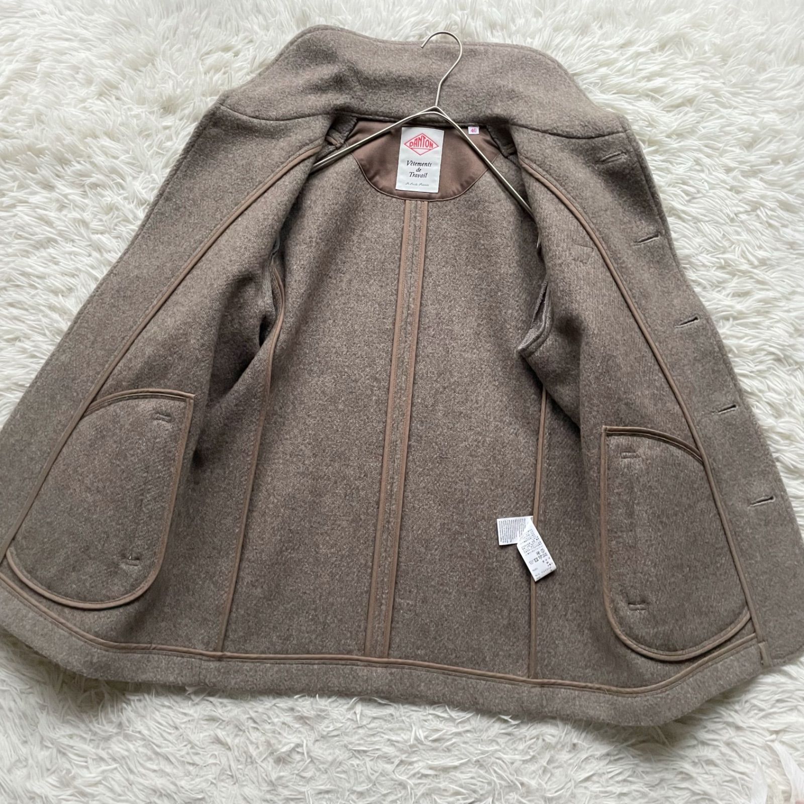 DANTON ダントン 極美品ウールモッサ シングルジャケット JD-8237 WOM