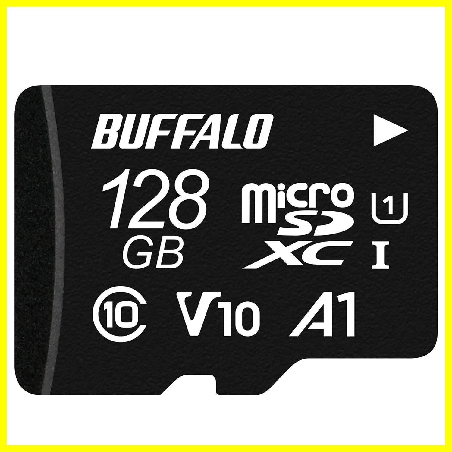 【早い者勝ち】U1 UHS-1 microSDXC【 Nintendo 100MB/s Switch/ドライブレコーダー 対応 128GB 】V10 A1 microSD IPX7 Full バッファロー HD RMSD-128U11HA/N