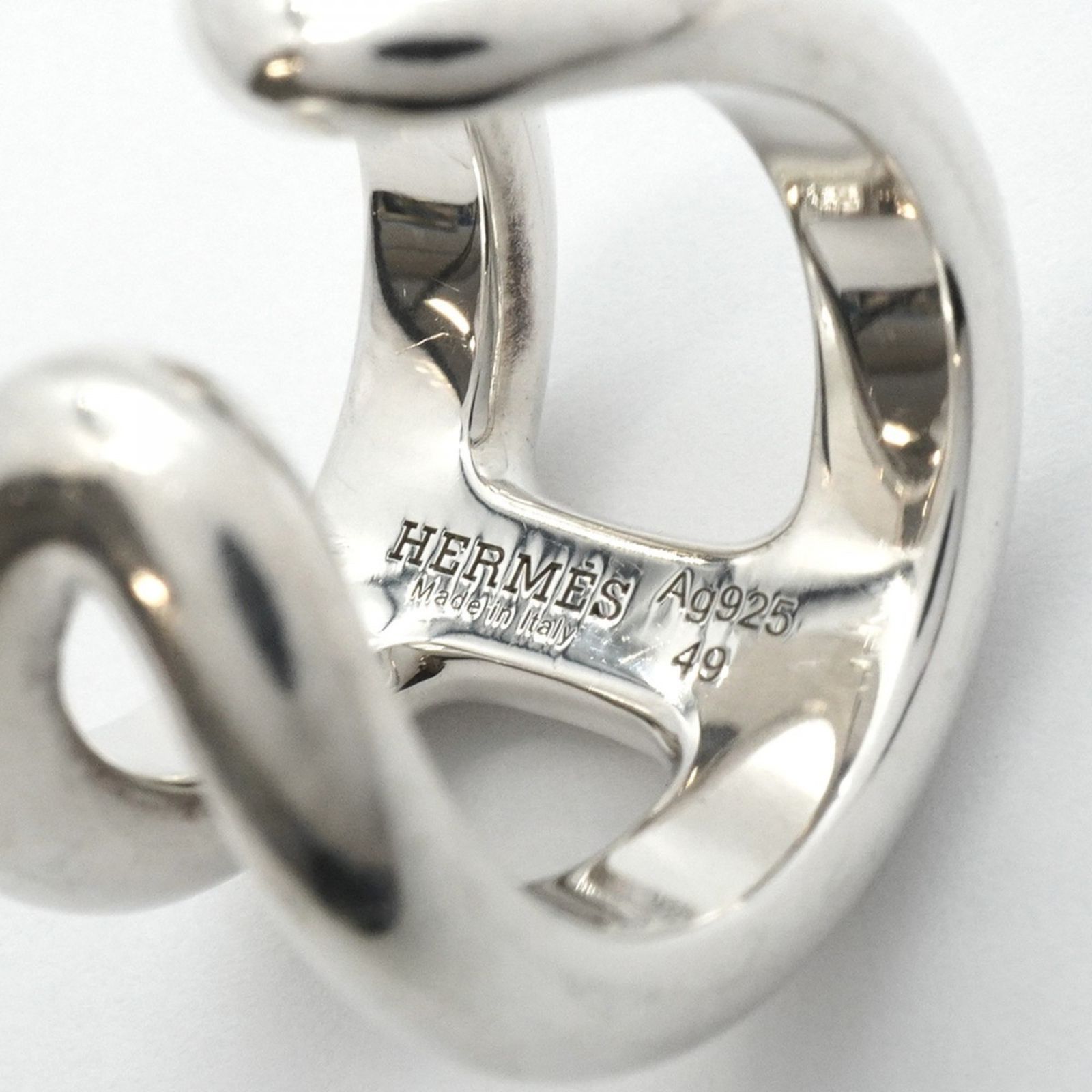 HERMES エルメス オスモズGM H102536B 00046 リング・指輪 12号 シルバー