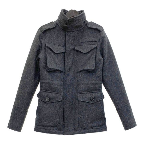 AKM ミリタリー ジャケット コート ウールブレンド カシミア混 4 