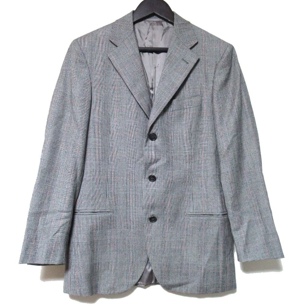 美品 Belvest ベルベスト グレンチェック柄 シングル 3B