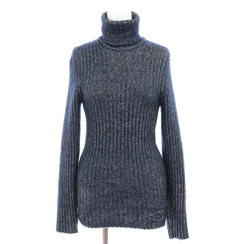 シャネルカシミアニットアンサンブル シャネル CHANEL 12A カシミヤ シルク ココマーク アンサンブル ニット