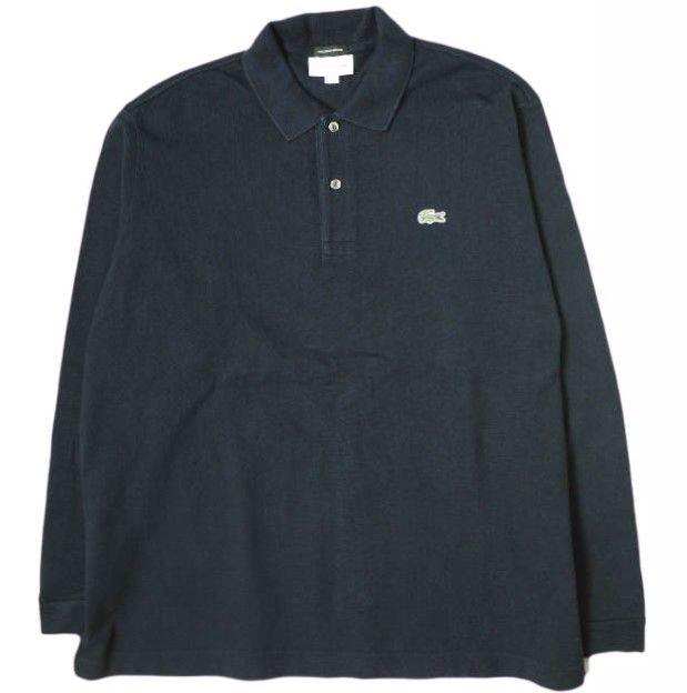 LACOSTE x BEAUTYu0026YOUTH ラコステ ビューティーアンドユース 別注 日本製 WIDE LONG SLEEVE POLO SHIRTS ワイドロングスリーブポロシャツ PH082PL 4(M) NAVY 長袖 鹿の子 トップス g20315