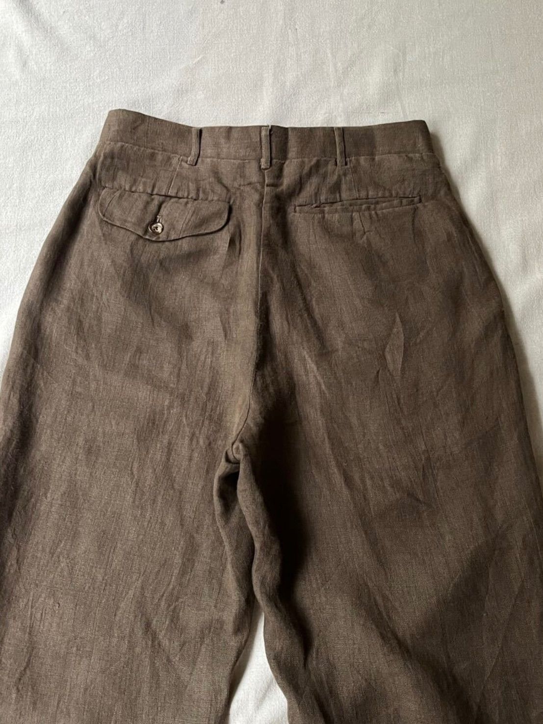 デカオム】80s COMME des GARCONS HOMME リネン スラックス / S タック