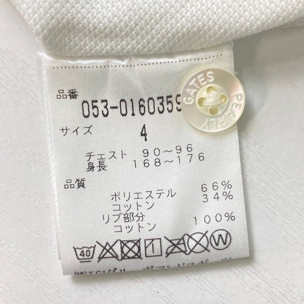 サイズ：4 PEARLY GATES パーリーゲイツ 半袖ポロシャツ ロゴ
