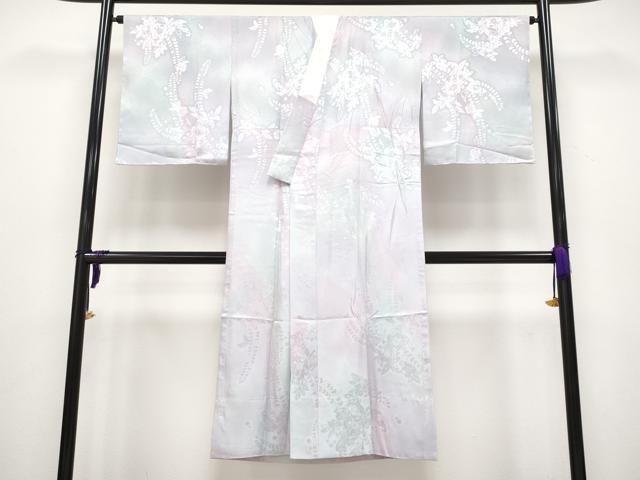 正絹　高級　長襦袢　無双仕立　花霞文　よろけ暈し文　✨小柄な方　腰回りゆったり 正絹 高級 長襦袢 無双仕立 花霞文 よろけ暈し文 ✨小柄な方 腰
