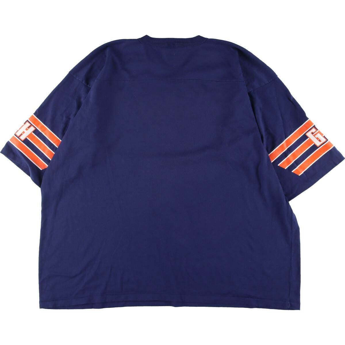 古着 NFL Chicago Bears シカゴベアーズ 袖プリント Vネック