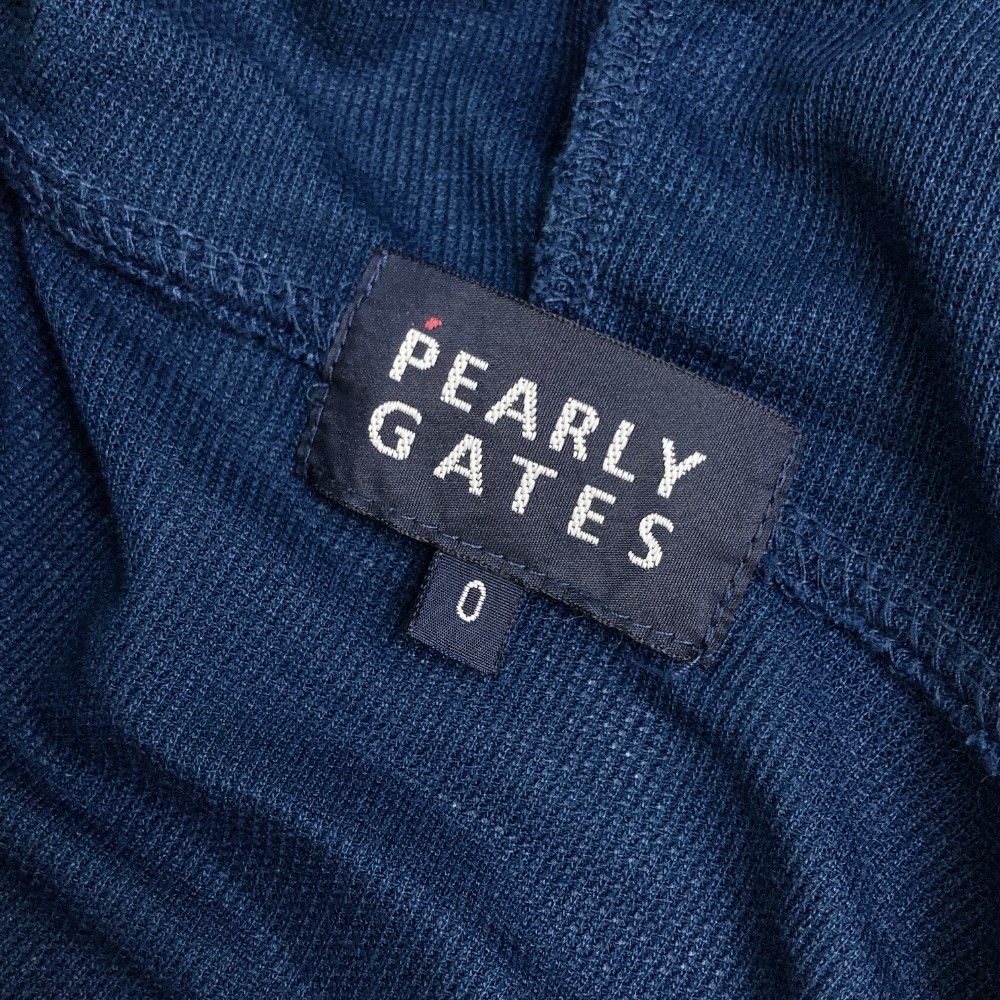 サイズ：0 PEARLY GATES パーリーゲイツ  メッシュジップパーカー  ネイビー系 [240101426834] ゴルフウェア レディース ストスト サイズ：0 PEARLY GATES パーリーゲイツ メッシュジップパーカー