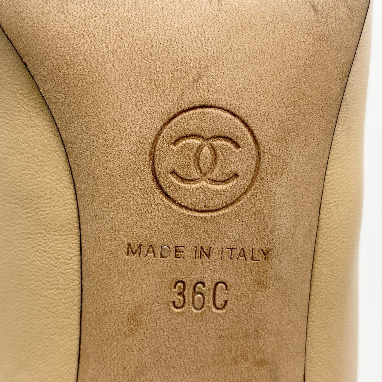 3c30 CHANEL シャネル ココマーク パール付き ヒールパンプス G31552 