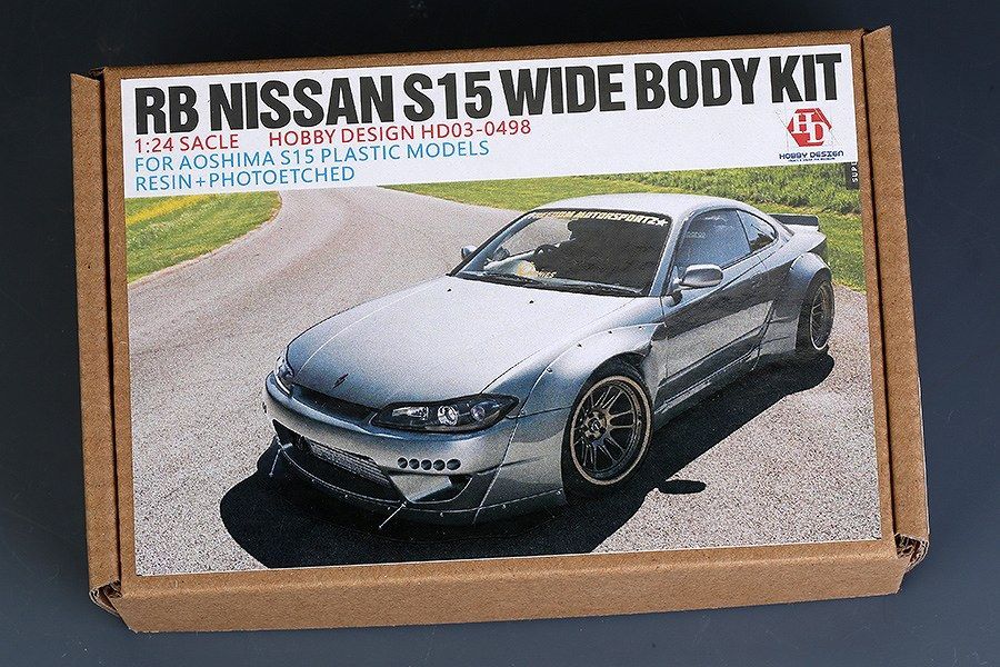 ホビーデザイン HD03-0498 1|24 RB 日産 S15 ワイドボディキット アオシマ用 レジン エッチングパーツ メタルパーツ