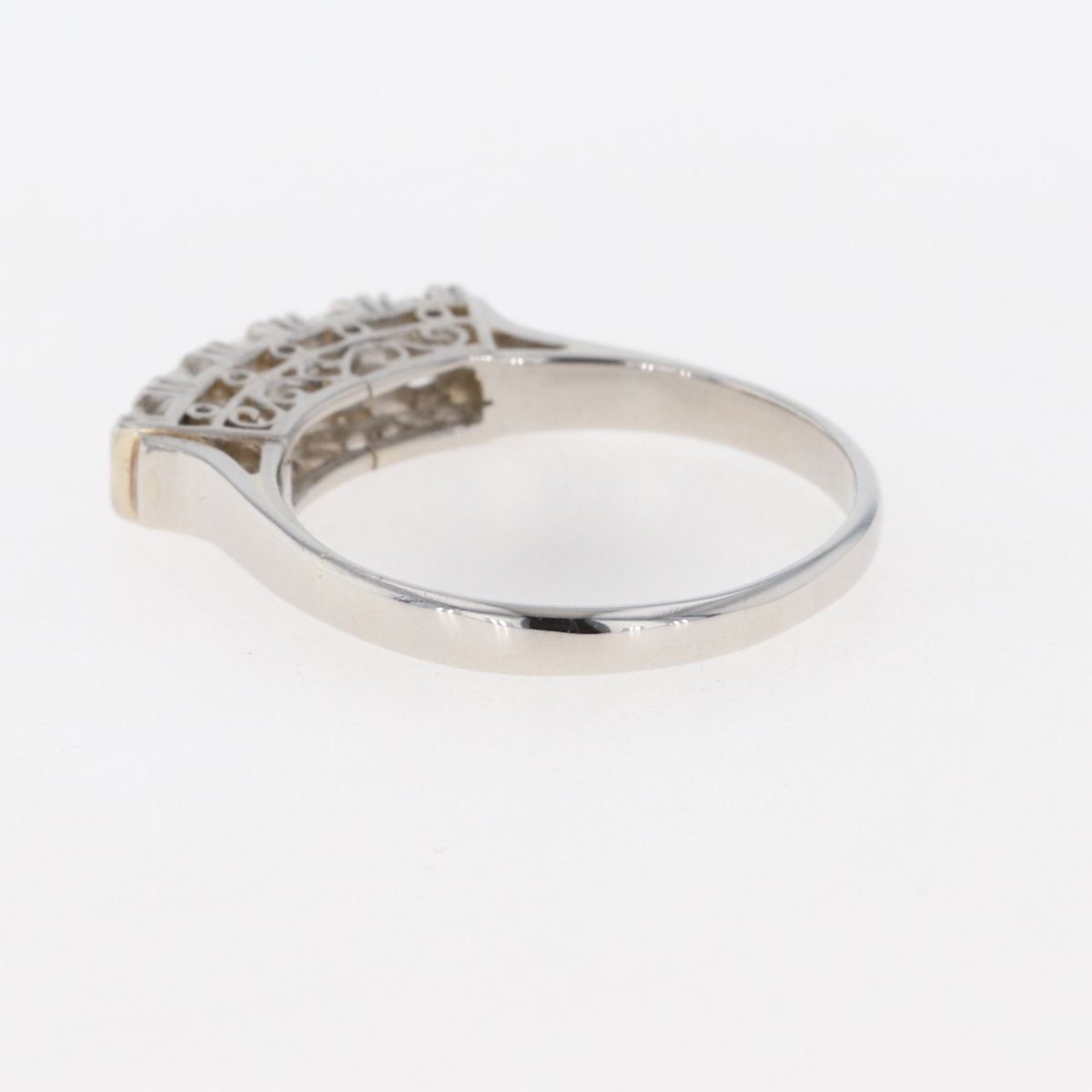 メレダイヤ デザインリング プラチナ 指輪 リング 13号 Pt850 ダイヤモンド レディース 【中古】 - メルカリ