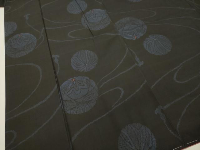 平和屋着物○本場大島紬 古代染色純泥染 仙太織物 仙太郎創作 9マルキ