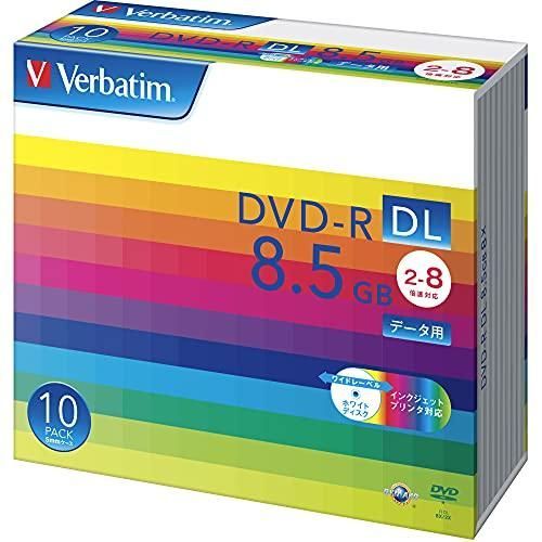 Verbatim バーベイタム 1回記録用 DVD-R DL 8.5GB 10枚 ホワイトプリンタブル 片面2層 2-8倍速 DHR85HP10