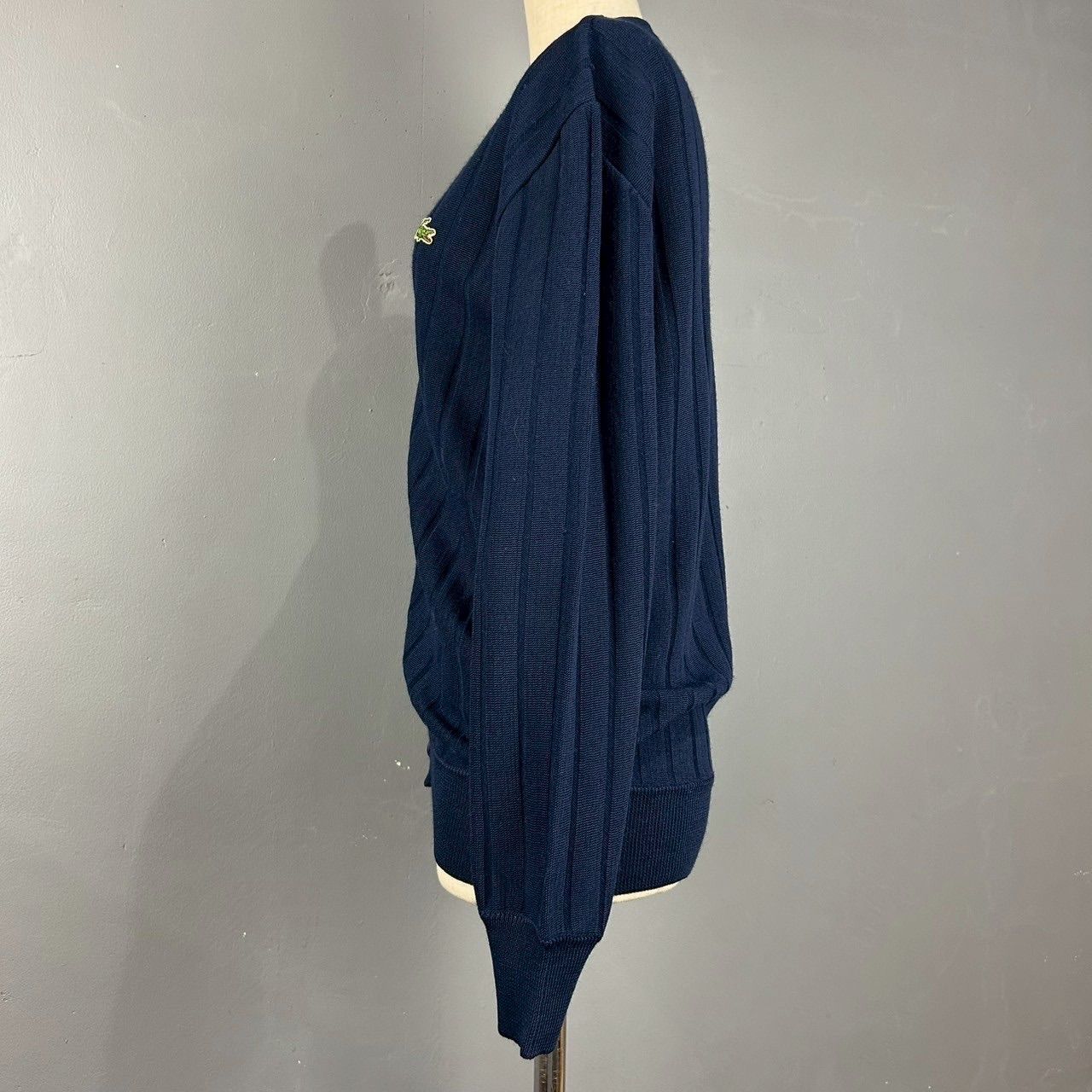 O1 フランス製 70s 80s Vintage Lacoste cardigan Navy フレンチ 