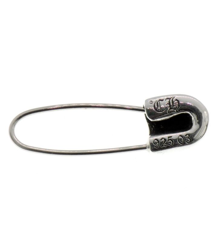 クロムハーツ CHROME HEARTS SAFETY PIN CH PLS セーフティピン シルバー ピアス w24756