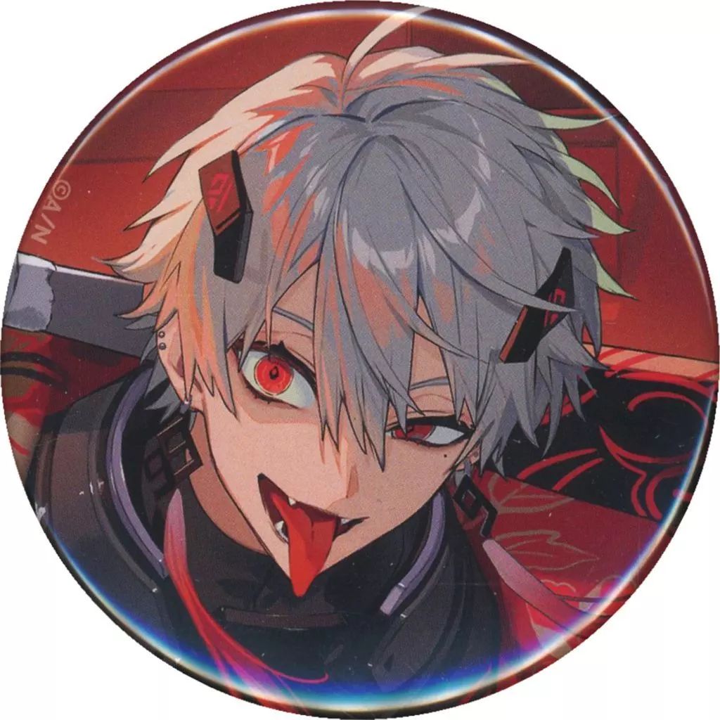 中古】バッジ・ビンズ 葛葉(等身) 缶バッジ NIJISANJI Battle Mode